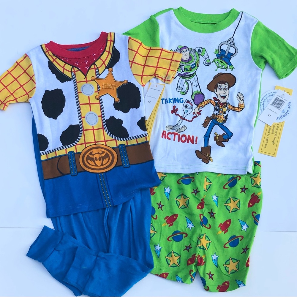 NWT Toy Story Boys 4pc pj set
